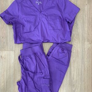 Purple Scrub Set